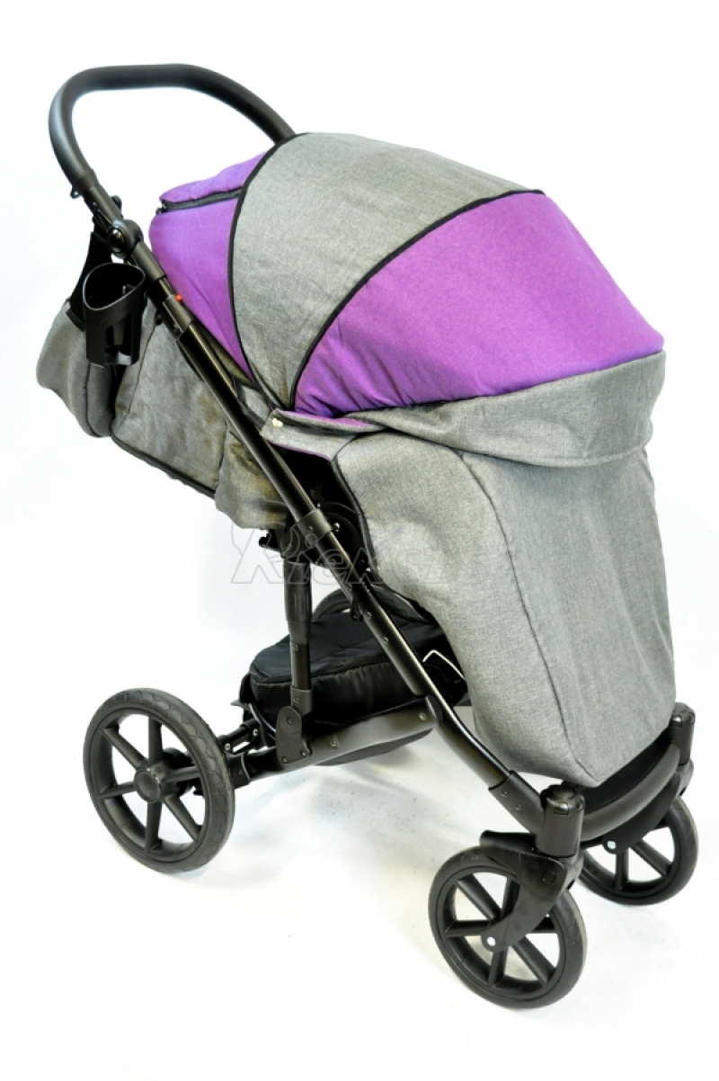 bērnu rati 2in1/3in1 FIRKON Vesta Violet color audums