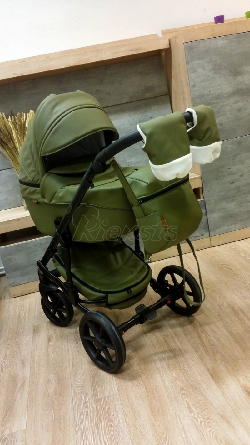 bērnu rati 2in1/3in1 Mikrus Hakky eco leather