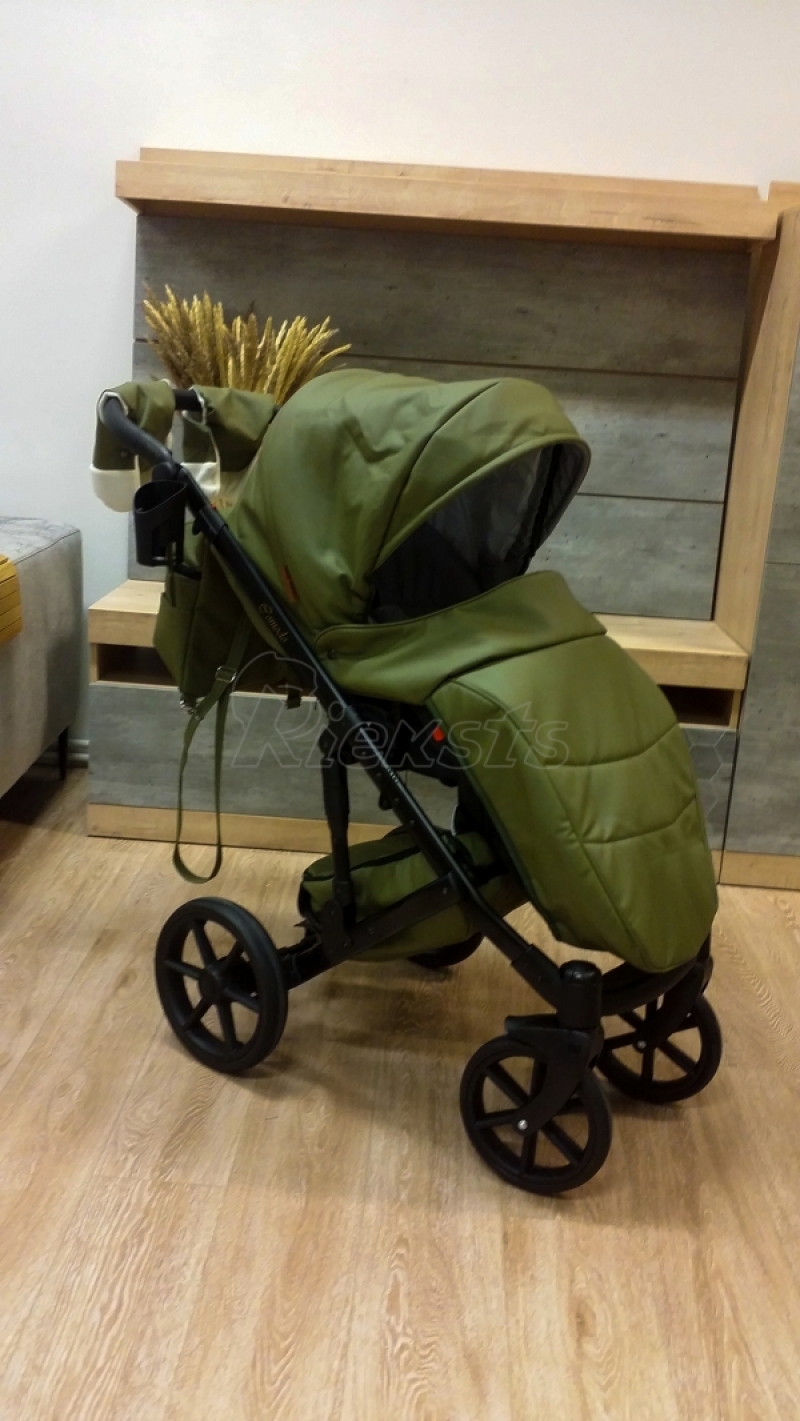 bērnu rati 2in1/3in1 Mikrus Hakky eco leather