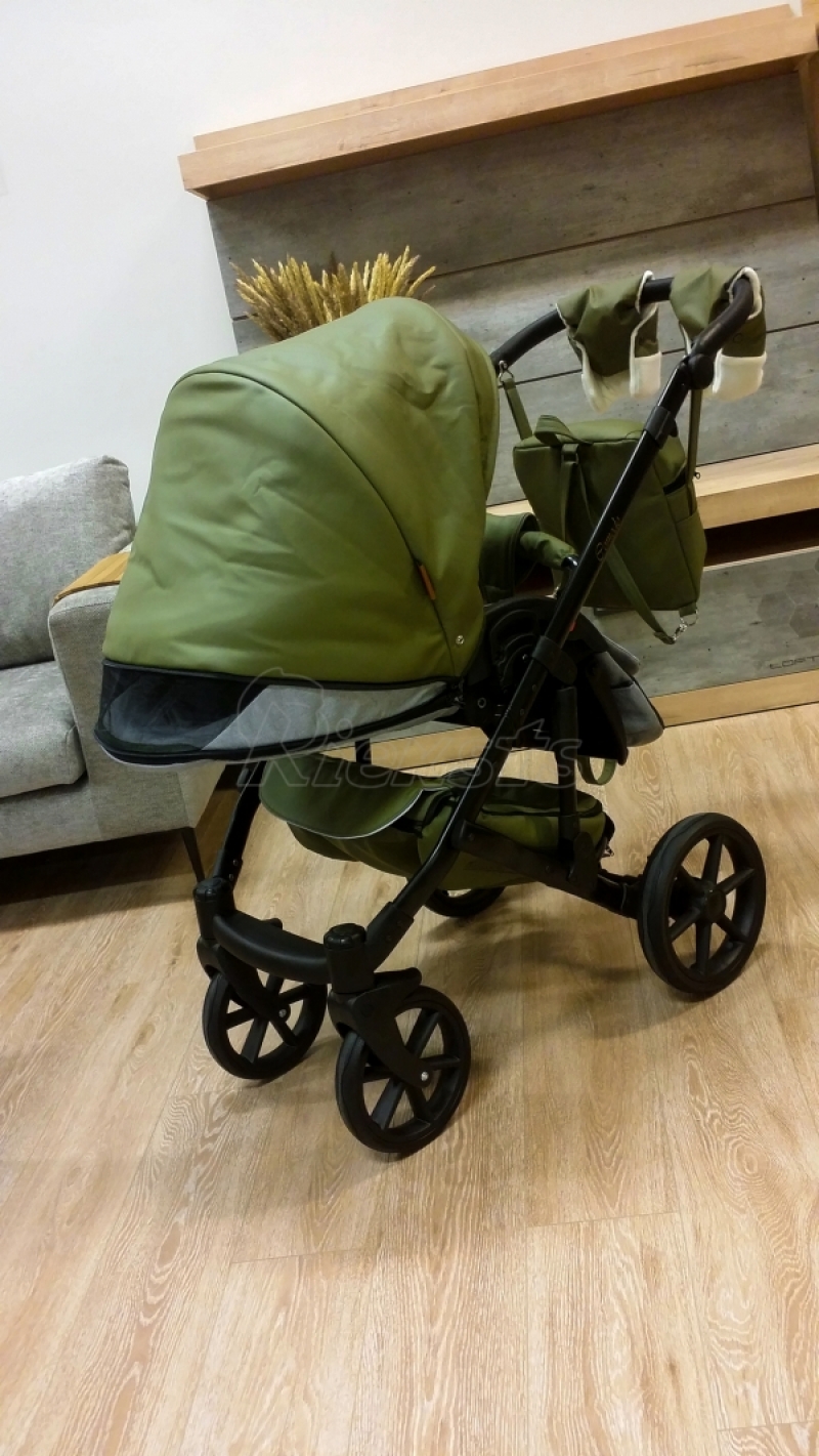 bērnu rati 2in1/3in1 Mikrus Hakky eco leather