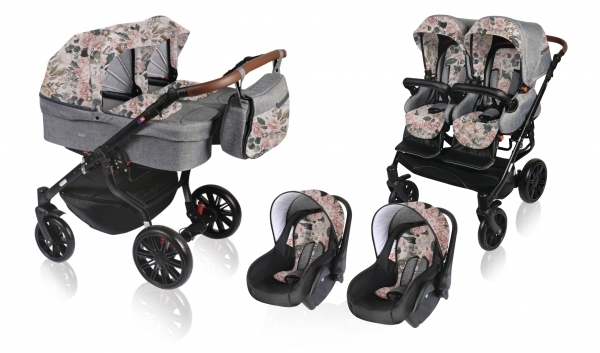 tandēmrati Dorjan Quick TWIN TQ/19 ar/bez autosēdekļiem