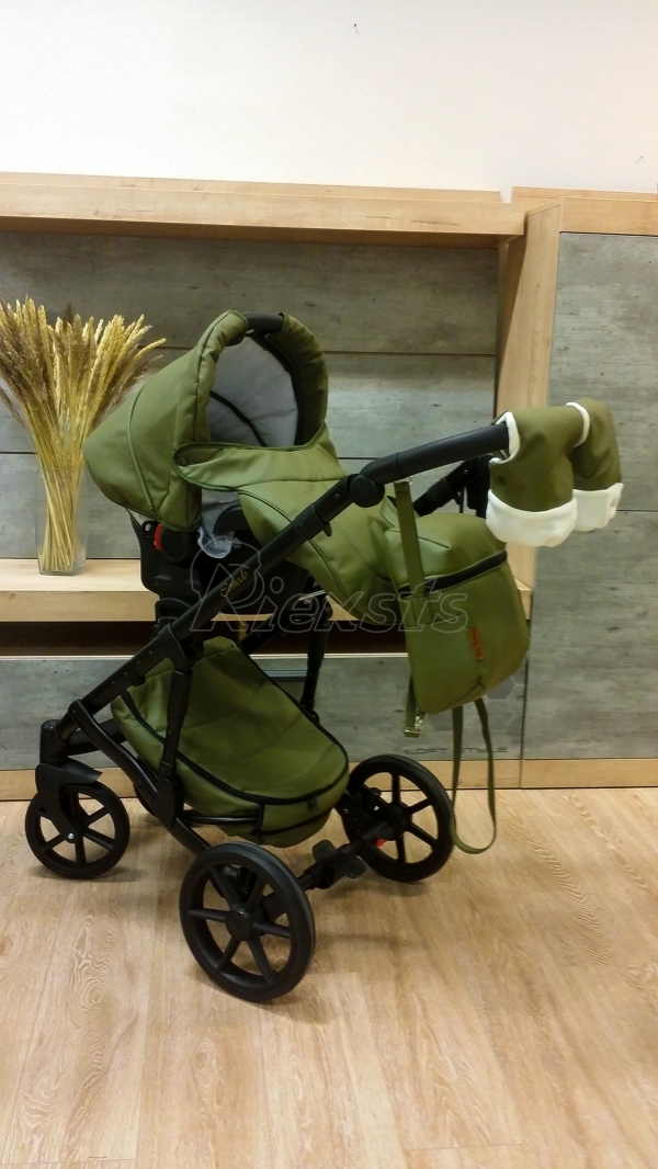 bērnu rati 2in1/3in1 Mikrus Hakky eco leather