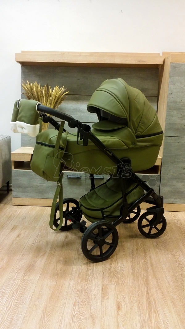 bērnu rati 2in1/3in1 Mikrus Hakky eco leather