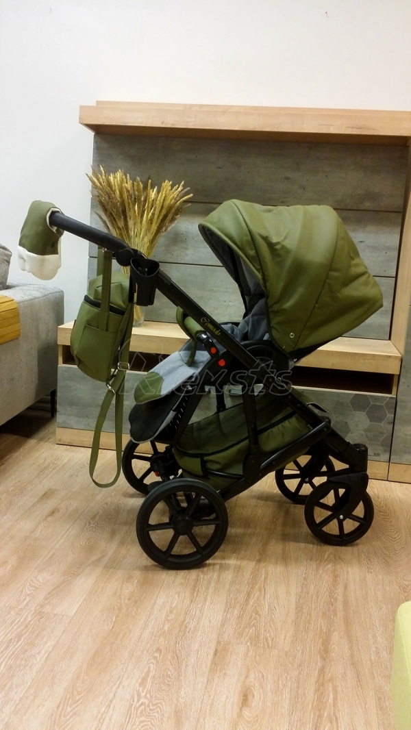 bērnu rati 2in1/3in1 Mikrus Hakky eco leather