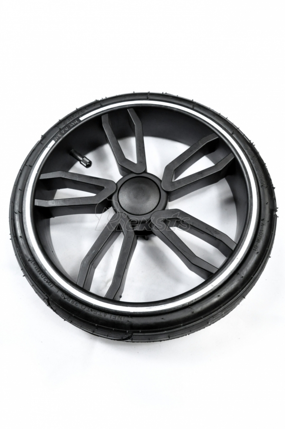 bērnu ratu ritenis 12'' collas plastikāta, riepa melna Tako, Firkon, Lonex, Baby-Merc, Roan un citi, AIR / NOT AIR