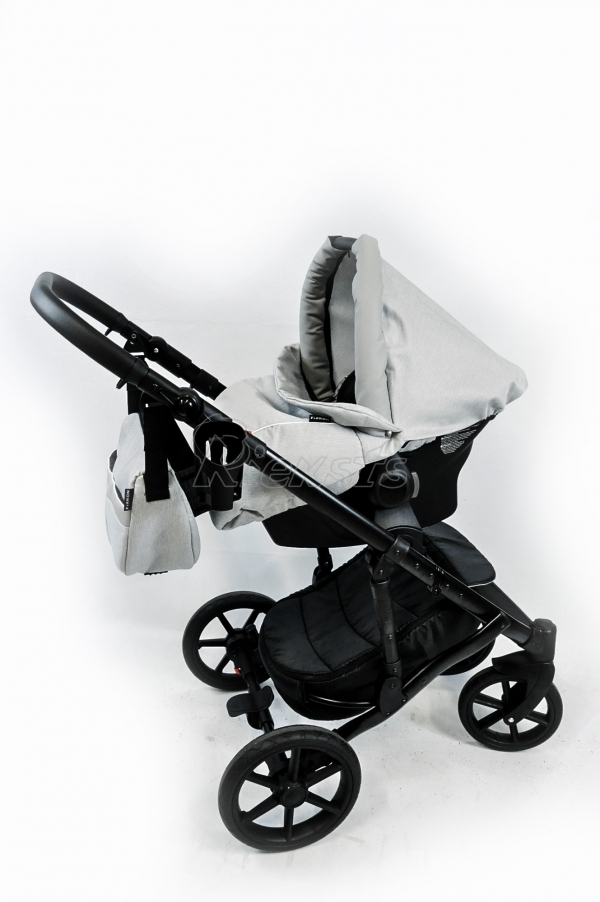 bērnu rati 2in1/3in1 FIRKON Leatherette grey eco