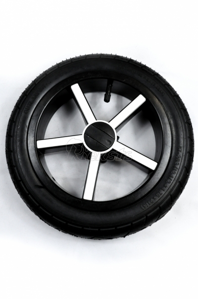 bērnu ratu ritenis 12'' collas plastikāta, riepa 12 1/2 x 1,75 x2 1/4 (47-203) melna Tako, Firkon, Lonex, Baby-Mer c un citi, AIR
